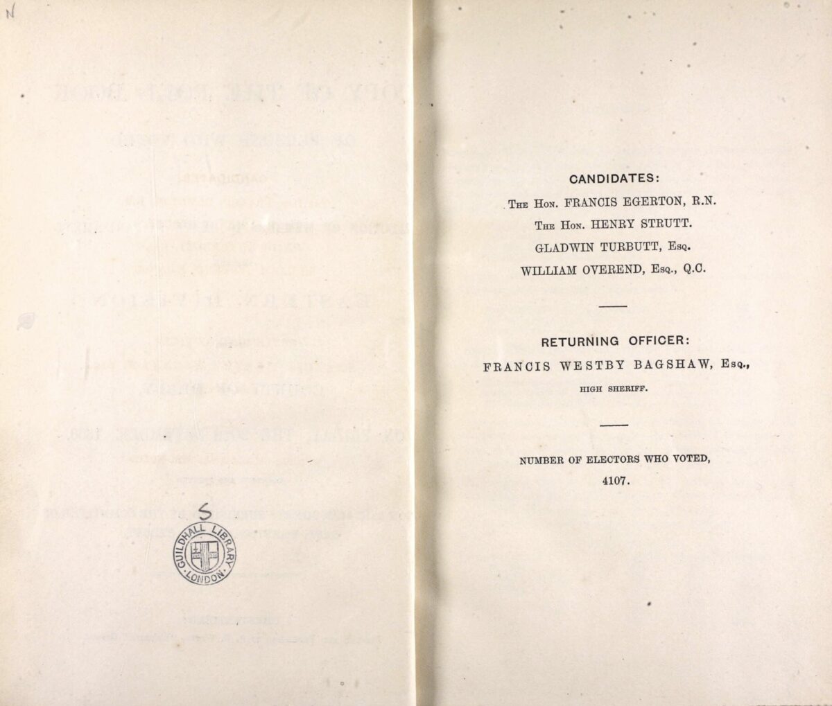 Poll Book 1868 – St Bartholomew's